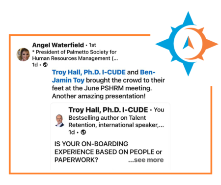 Testimonial - Troy Hall and Ben-Jamin Toy brought the crowd to their feet at the June PSHRM meeting. Another amazing presentation!